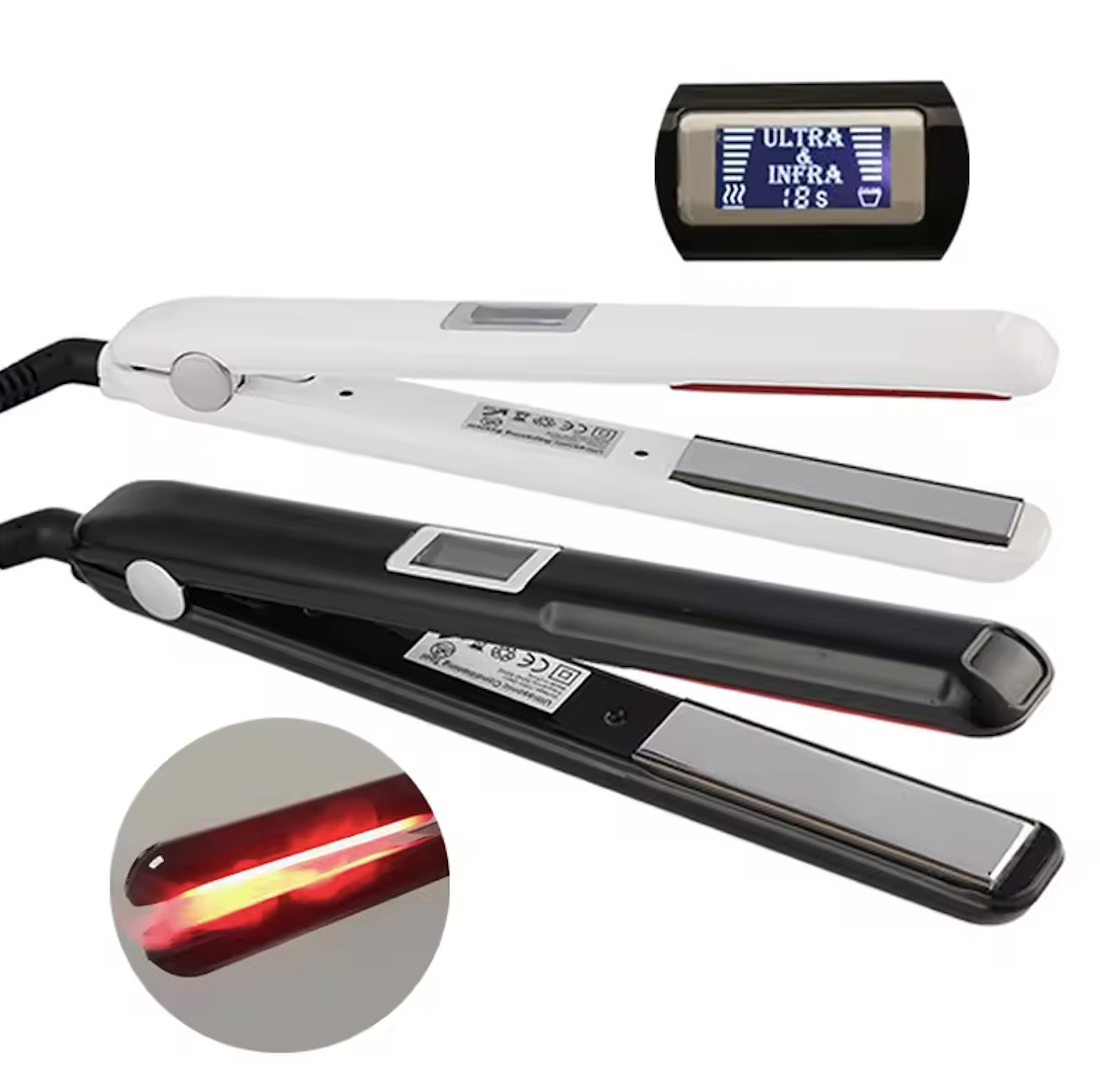 Ultrasonic infrared Hair Straightener